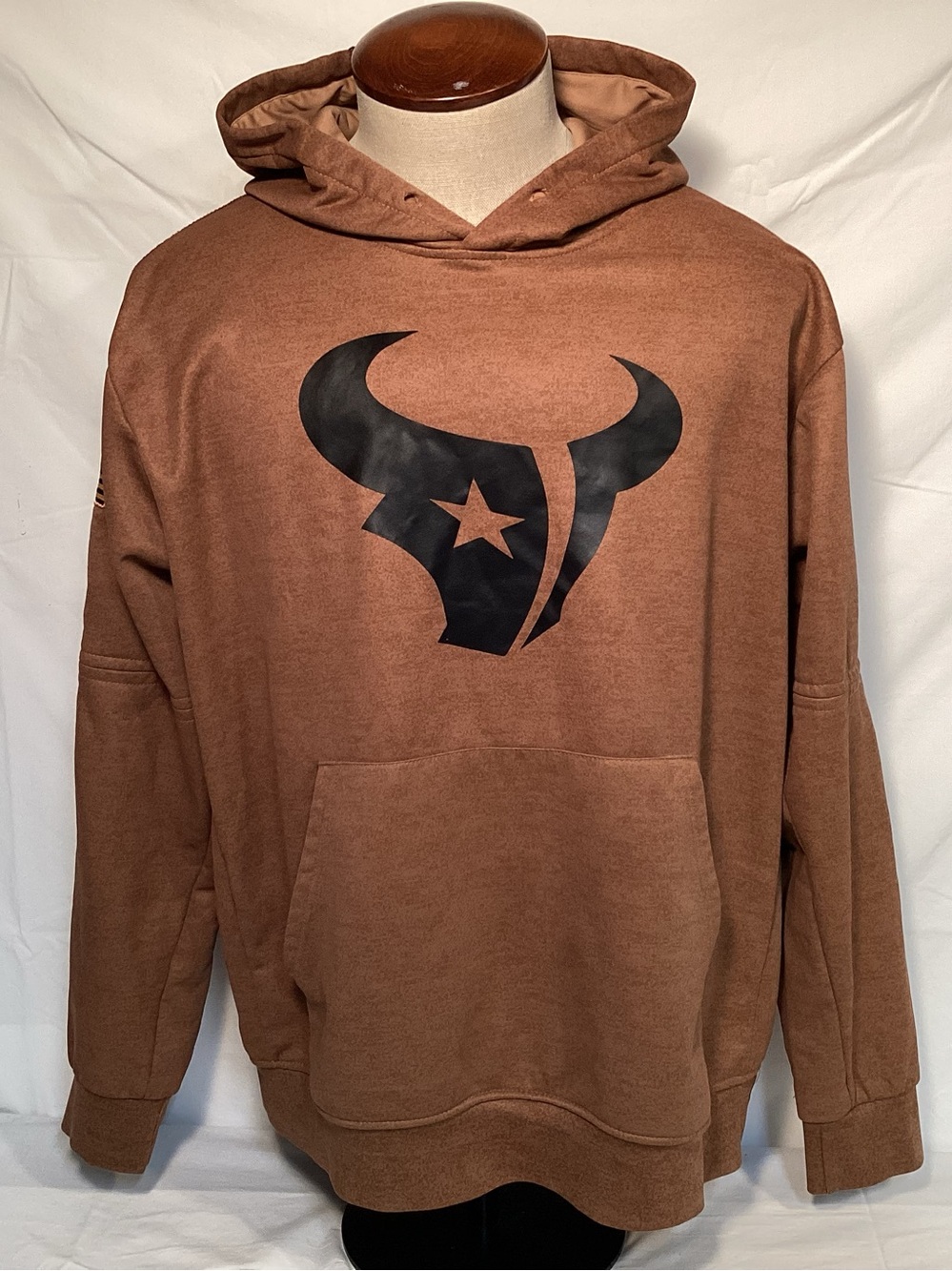 Nike Huston Texans NFL Salute To Service Brown Pullover Hoodie Men’s Size XXL